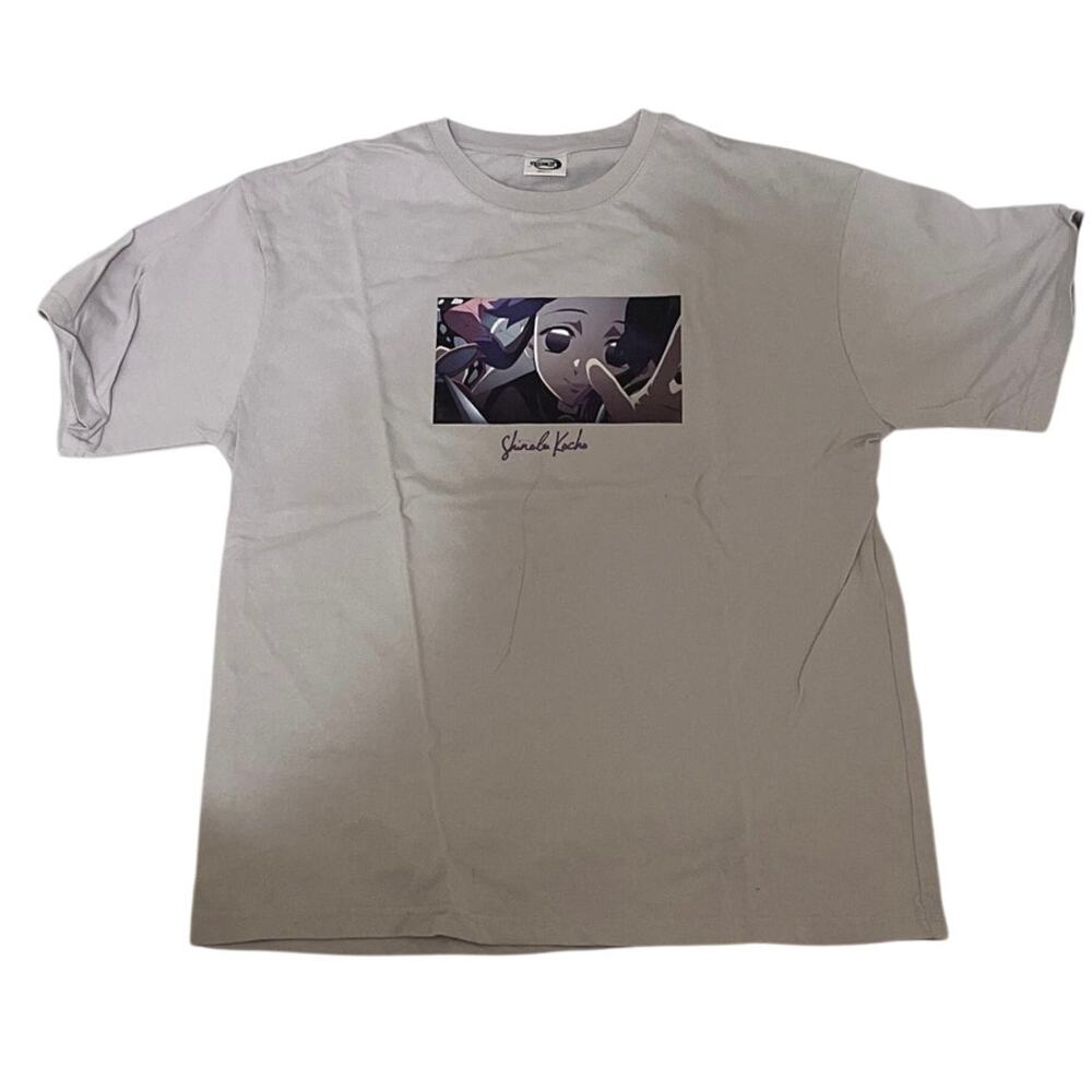 Demon Slayer Kimetsu no Yaiba Shinobu Kocho Graphic Anime Tees Size: M - Purple